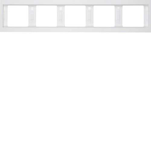 Berker 13937009 Rahmen 5fach waagerecht K.1 polarweiß, glänzend Mesch Shop Berker 13937009 Rahmen 5fach waagerecht K.1 polarweiß, glänzend Mesch Shop